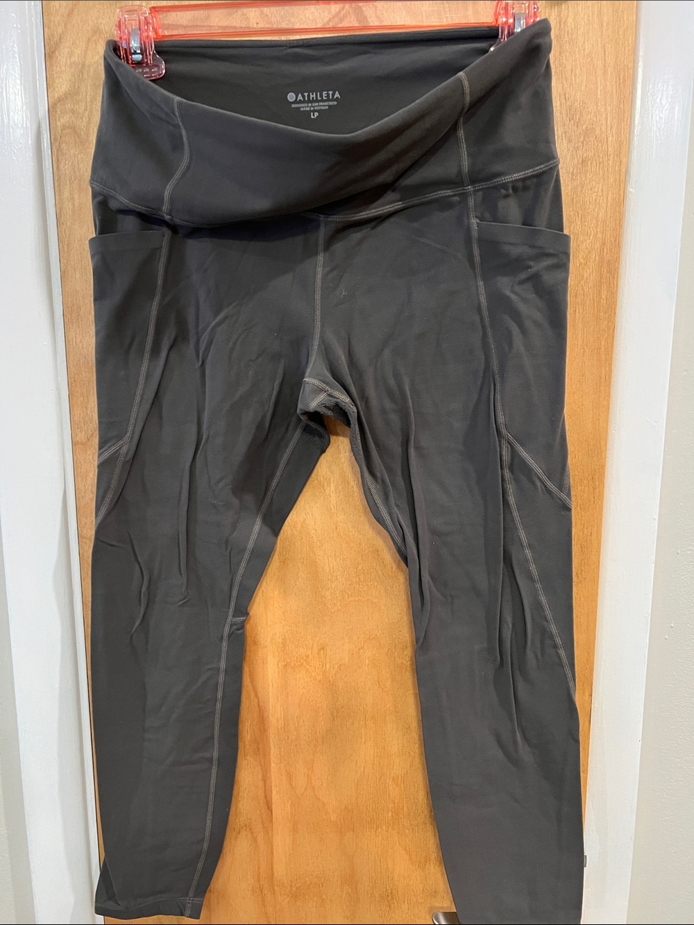 Athleta Charcoal Gray High-Rise Pocket Leggings
